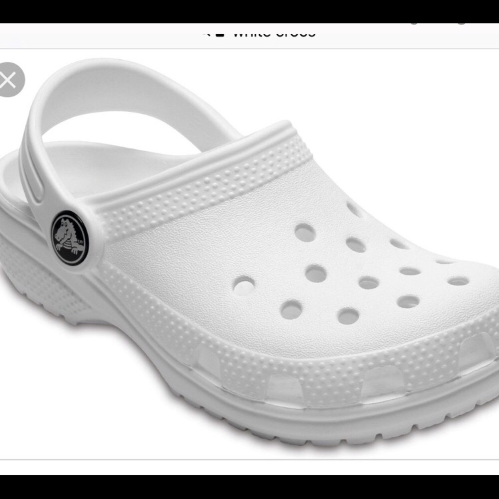 White Women’s 7 crocs. New never worn!